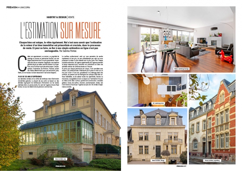 L'ESTIMATION SUR-MESURE